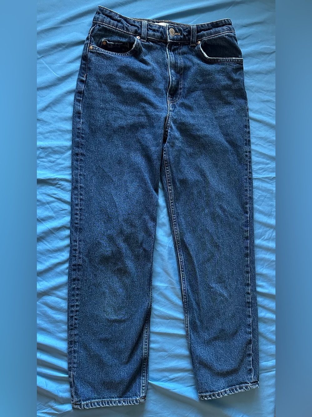 H&M Women’s  Dark Blue Relaxed Jeans